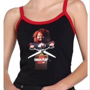 Child's Play 2 - MD Chucky Retro Photo Cropped Girls Cami